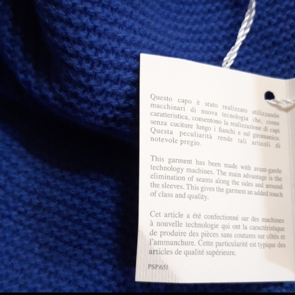 MaxMara Wool and Cashmere Blend Mochneck Sweater in Royal Blue - Picture 3 of 15